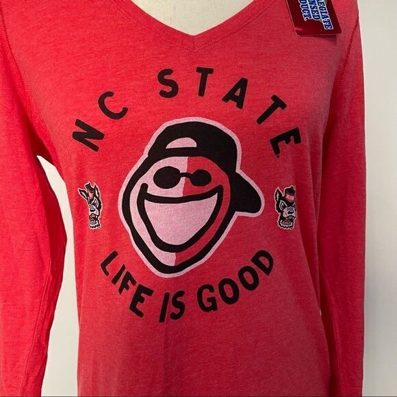 Nwt Life is Good North Carolina State Long Sleeve Size Medium - Picture 2 of 12